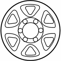 OEM 1997 Toyota T100 Wheel, Steel - 42611-60150