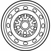OEM 1998 Toyota Tacoma Wheel, Spare - 42601-04100