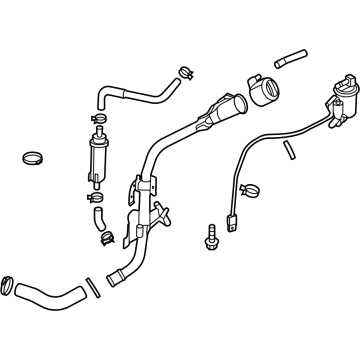 OEM 2022 Hyundai Sonata Filler Neck & Hose Assembly - 31030-L0500