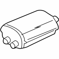 OEM 2006 Chevrolet Avalanche 2500 Exhaust Muffler Assembly (W/ Exhaust & T/Pipe & 3W - 15092796