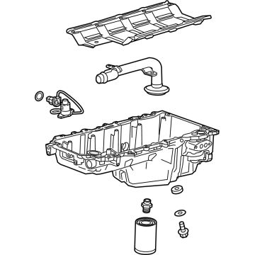 OEM Chevrolet Silverado 2500 HD Oil Pan - 12707243