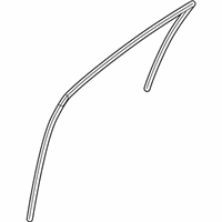 OEM 2019 Infiniti Q70L Glass Run Rubber-Front Door RH - 80330-1MA0D