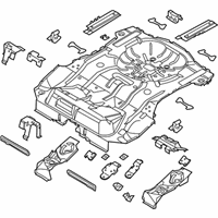 OEM 2013 Ford Focus Rear Floor Pan - CP9Z-5411215-B