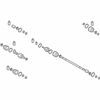 OEM 2022 Hyundai Accent SHAFT ASSY-DRIVE,RH - 49501-H9400