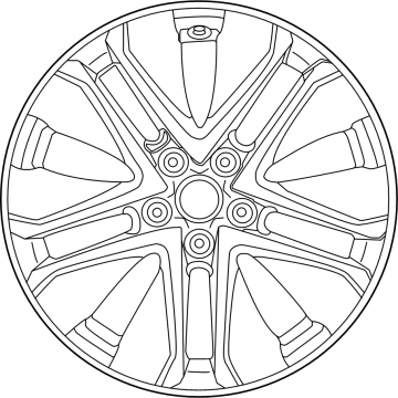 OEM 2021 Toyota Mirai Wheel, Alloy - 4261A-62010