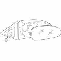 OEM Kia Amanti Outside Rear View Mirror Assembly, Right - 876203F640