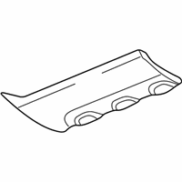 OEM 2002 Chevrolet Avalanche 2500 Molding Asm-Front Side Door Lower (L.H.) *Light Charcoal Gray - 15086537