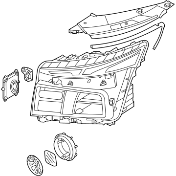 OEM 2022 Hyundai Santa Fe Lamp Assy-Head, Lh - 92101-S2600