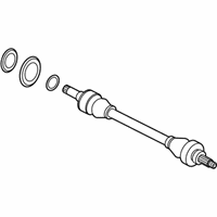 OEM 2012 BMW ActiveHybrid 5 Left Cv Axle Shaft - 33-20-7-581-021
