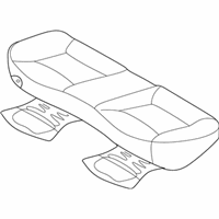 OEM 2016 Hyundai Elantra Cushion Assembly-Rear Seat - 89100-3X000-MSE