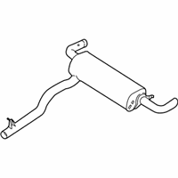 OEM 2018 BMW 540i REAR MUFFLER - 18-30-8-588-106