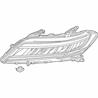 OEM 2017 Honda Accord W-Headlight Assembly-, Passenger Side - 33100-T3L-A72