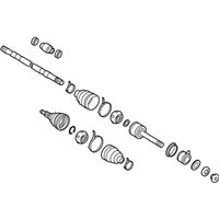 OEM 2006 Nissan Quest Shaft Assembly-Front Drive R - 39100-CK005