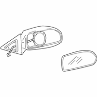 OEM 2005 Hyundai Elantra Mirror Assembly-Outside Rear View, RH - 87620-2D425