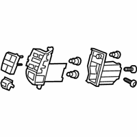 OEM Honda Crosstour Switch Assembly, Automatic Air Conditioner (Gun Metallic) - 79620-TP6-A02ZC