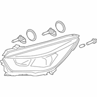 OEM Ford Headlamp Housing - GJ5Z-13008-P