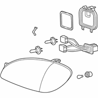 OEM 2000 Hyundai Sonata Driver Side Headlight Assembly Composite - 92101-38050