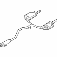 OEM 2007 Mercury Milan Muffler & Pipe - 6E5Z-5230-BA