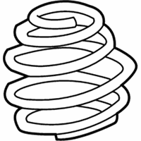 OEM 2000 BMW 528i Front Coil Spring - 31-33-1-093-085