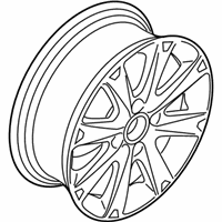 OEM 2011 Ford Fiesta Wheel, Alloy - AE8Z-1007-A