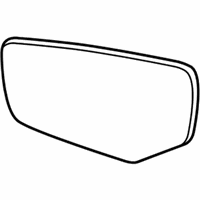 OEM 2019 Cadillac CTS Mirror Glass - 84891540