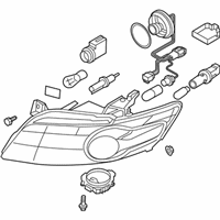 OEM 2005 Infiniti FX45 Right Headlight Assembly - 26010-CG026