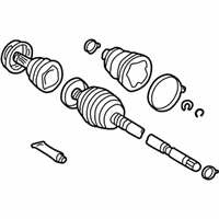 OEM 2001 Toyota Corolla Shaft Assembly, Front Drive Outboard Joint, Left - 43470-09381