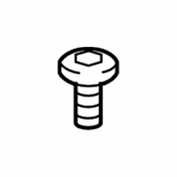 OEM BMW 128i Oval-Head Screw With Anti-Rotation Lock - 51-21-7-061-955