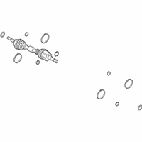 OEM 2020 Lincoln Nautilus Axle Assembly - K2GZ-3B437-B