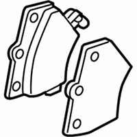 OEM Pontiac Vibe Pad Kit, Rear Disc Brake - 19184917