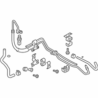 OEM Infiniti G35 Power Steering Hose & Tube Set - 49710-AM701