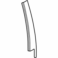 OEM 2004 BMW 330xi Window Frame Cover, Rear Left Door - 51-34-2-695-289