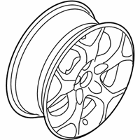 OEM 2008 Saturn Astra Wheel Rim, 16X6.5 - 13242072
