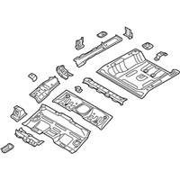 OEM Kia Niro Panel Assembly-Rear Floor - 65510G5300