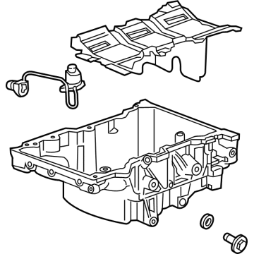 OEM 2022 Cadillac CT4 Oil Pan - 12693239