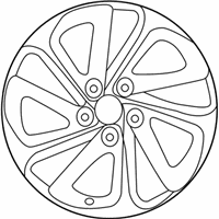 OEM Hyundai Sonata Aluminium Wheel Assembly - 52905-E6210