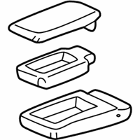 OEM 2003 Lexus LS430 Rear Seat Armrest Assembly, Center - 72830-50560-A2