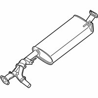 OEM 2008 Nissan Pathfinder Exhaust, Main Muffler Assembly - 20100-ZL00A