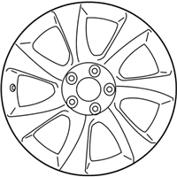 OEM 2010 Infiniti EX35 Aluminum Wheel - D0300-1BA8A