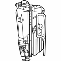 OEM 2009 Chrysler Aspen Bottle-COOLANT Recovery - 68020935AE