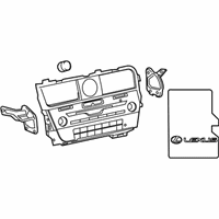 OEM 2018 Lexus RX450hL Cover Sub-Assembly, Navigation - 86804-48J10
