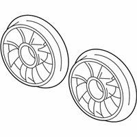 OEM 2006 Buick LaCrosse Blade Kit, Engine Coolant Fan (5 Blade) - 88987273