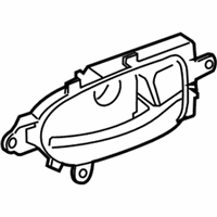 OEM Nissan Rear Interior Door Handle Assembly, Right - 80670-4RA0A