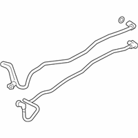 OEM 2012 BMW 528i xDrive Transmission Oil Cooler Line - 17-22-7-619-743