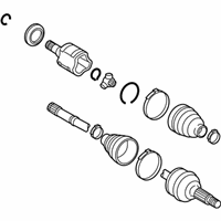 OEM 2013 Toyota Highlander Axle Shaft Assembly - 42340-0E040