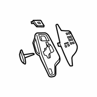 OEM 2018 BMW 530e Repair Kit For Gear Selector Switch Cover - 61-31-6-817-622