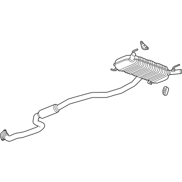 OEM 2022 Cadillac CT5 Muffler & Pipe - 84839123