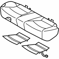 OEM 2013 Hyundai Sonata Cushion Assembly-Rear Seat - 89100-3Q210-AYF