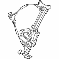 OEM Hyundai Tiburon Front Right Power Window Regulator Assembly - 82404-2C000