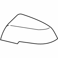 OEM 2013 BMW ActiveHybrid 3 Outside Mirror Cover Cap, Primed, Left - 51-16-7-292-745